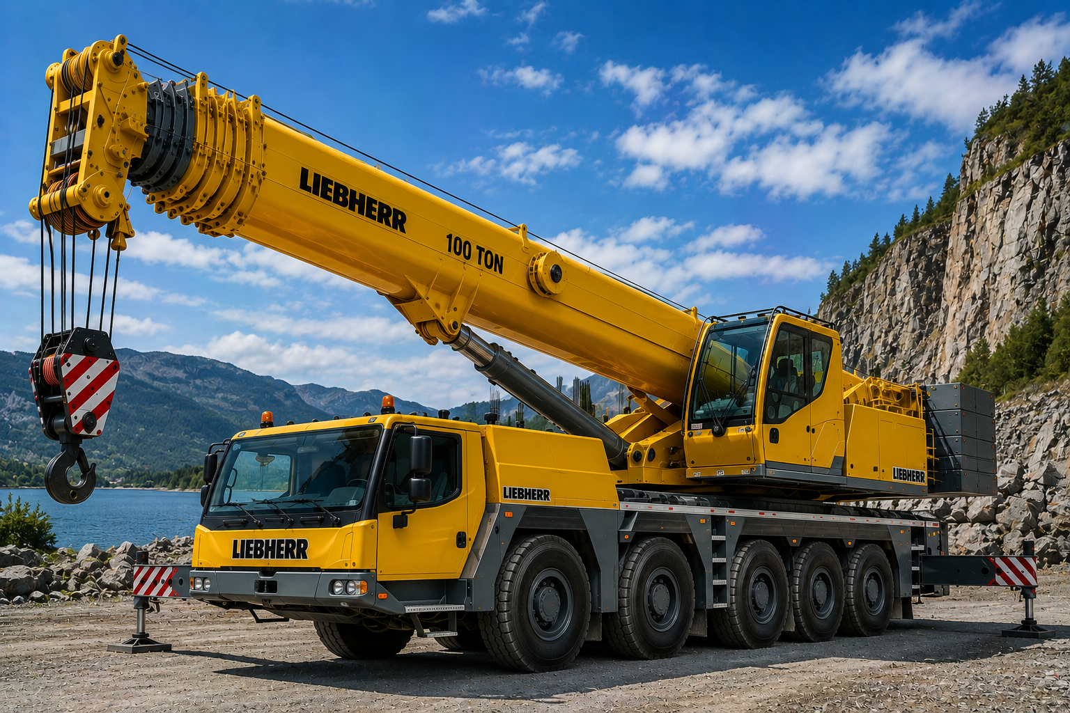 100 Ton Liebherr Mobile Crane Rental Dubai