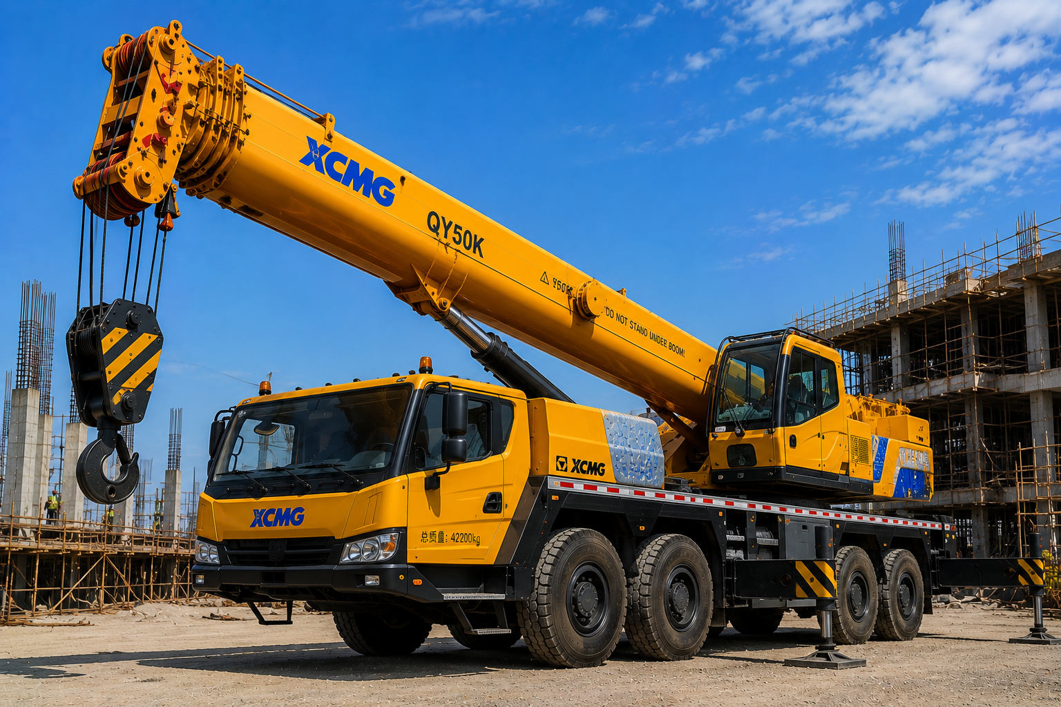 50 Ton XCMG Mobile Crane Rental Dubai
