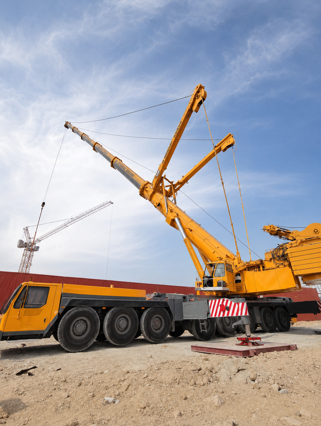 Heavy Crane Working on Project in Dubai